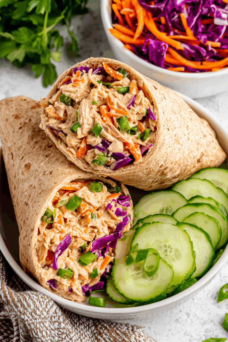 Asian Chicken Salad Wrap