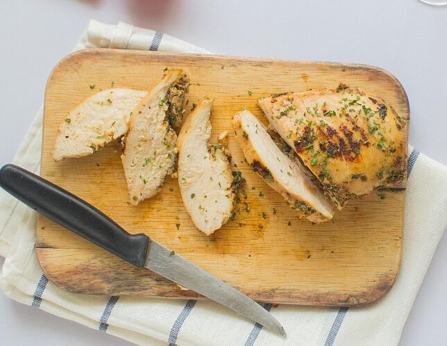 chicken, dish, clean, homemade, meal, meat, traditional, restaurant, food, cuisine, grilled, cooked, restaurant food, steak, barbecue, dinner, delicious, roasted, bbq, gourmet, lunch, chop, cut, eat, eating, cooking, board, healthy, ingredient, knife, cook, slice, nutrition, butcher, ไก่, อาหาร, protein