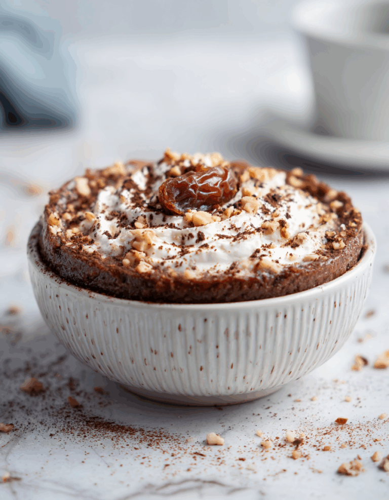 Chocolate Gingerbread Pancake Bowl