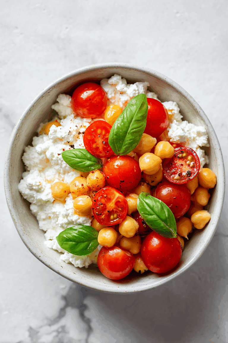 Cottage Cheese Caprese Bowl