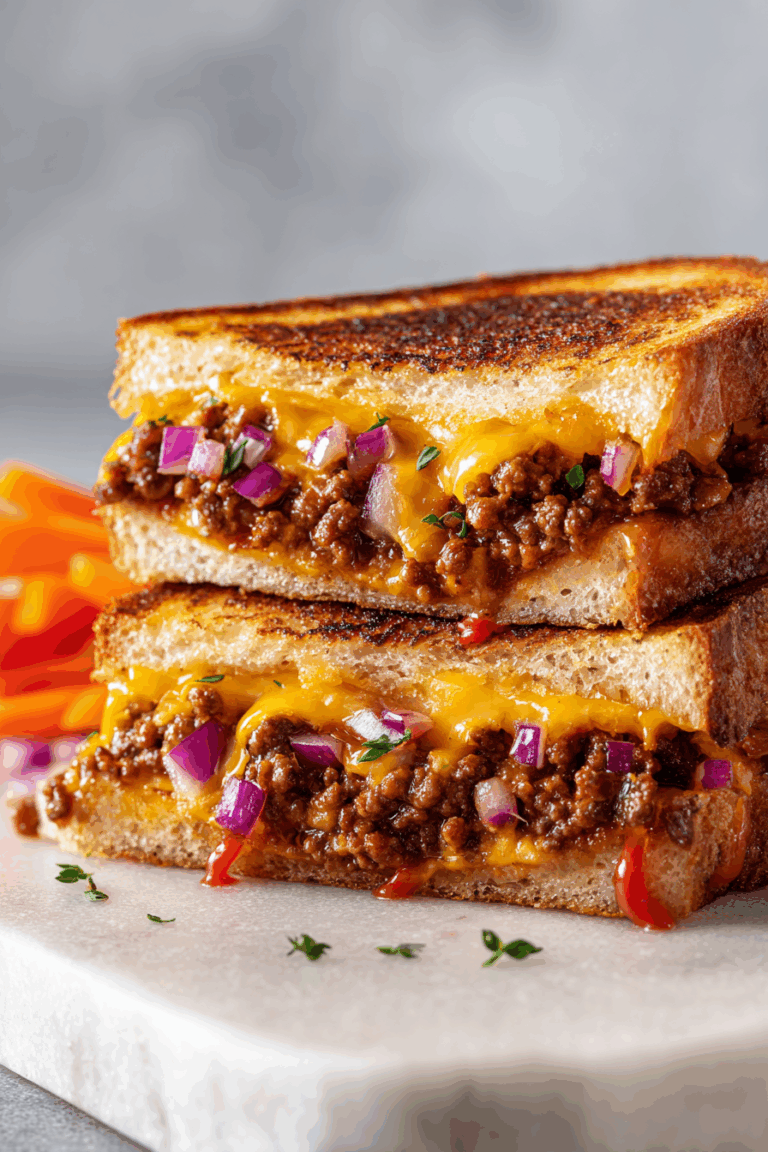 Hamburger Grilled Cheese