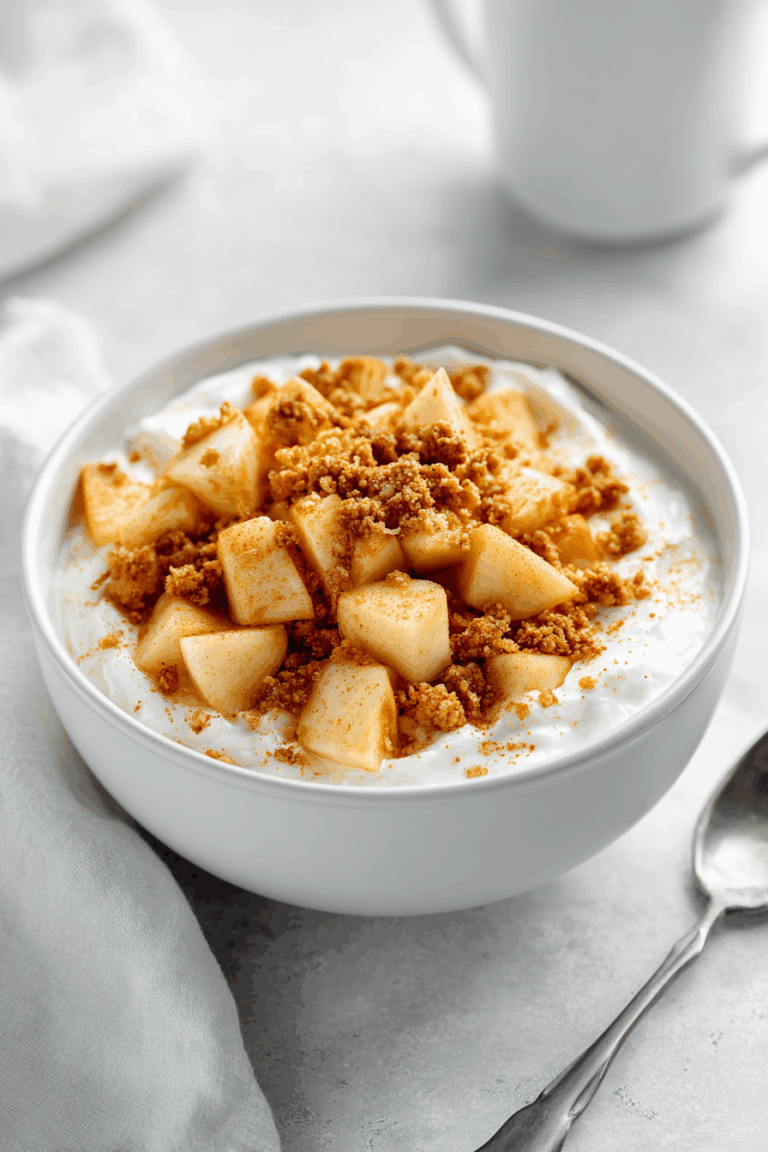 Apple Pie Cottage Cheesecake Bowl