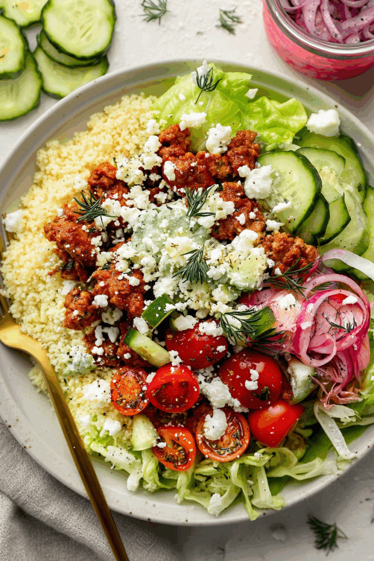 Easy Turkey Tzatziki Bowls