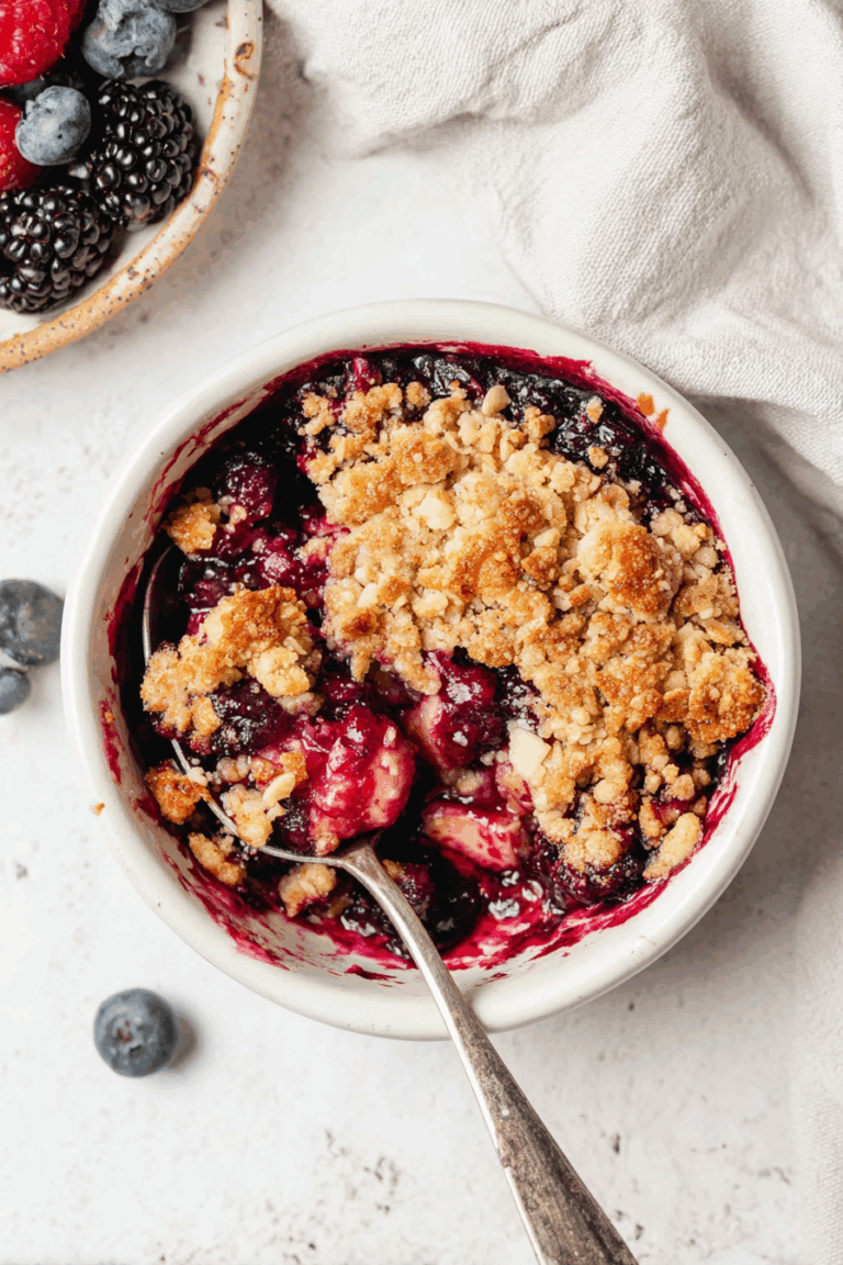 Mixed Berry Breakfast Cobbler