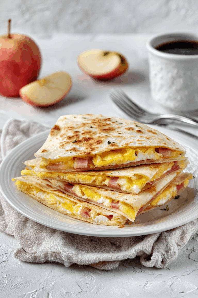 Ham & Cheese Breakfast Quesadilla