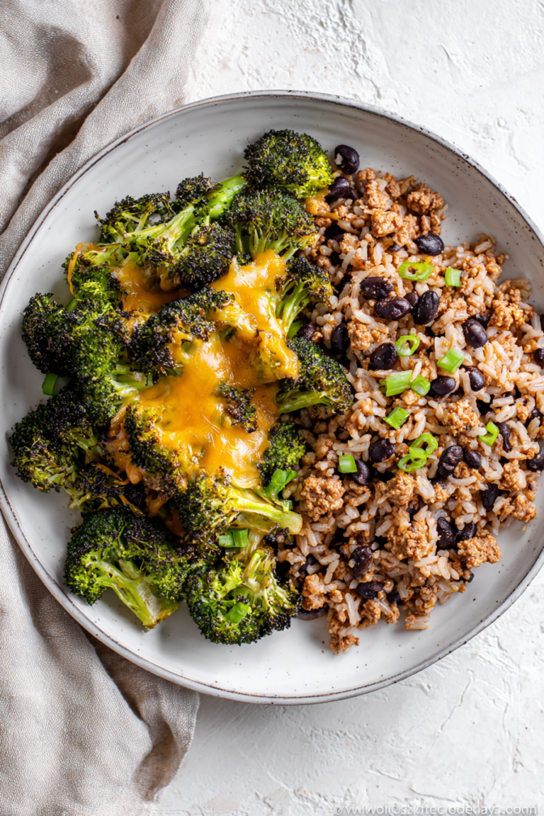 Cheesy Broccoli + Dirty Rice