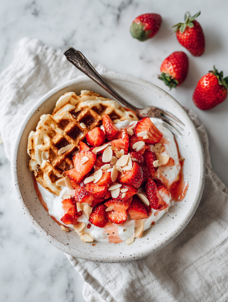 Strawberries & Cream Waffle Bowl